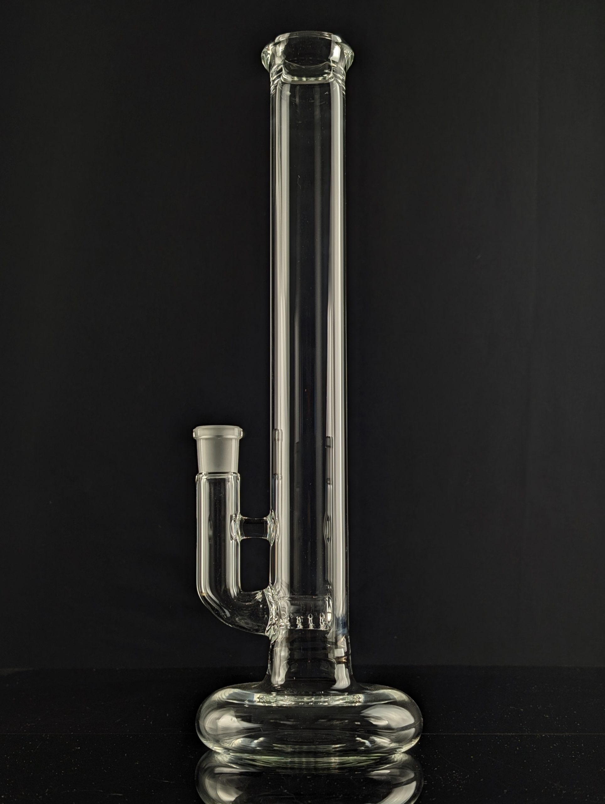 Green Belt Glass hollow foot tube with down-grid perc