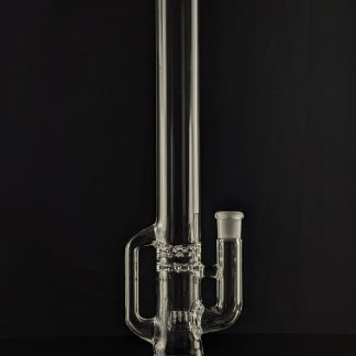 Green Belt Glass Blooper Tube with up-grid perc and 18mm fitting
